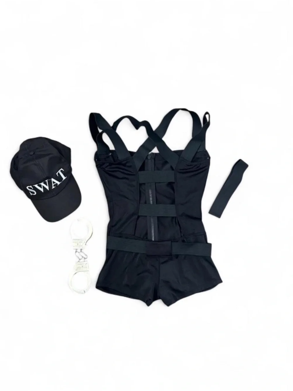 NWOT SWAT Costume Romper Set in Black - Picture 2 of 3